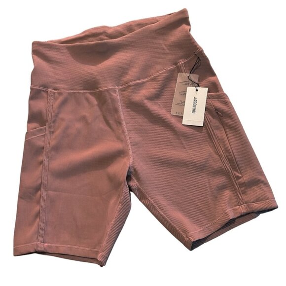 Jason Wu Pants - JASON WU Active Workout Athletic Shorts - Mauve - XL